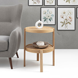 Milan Yuvarlak Yan Sehpa