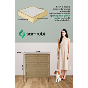 Baru 3 Çekmeceli Şifonyer