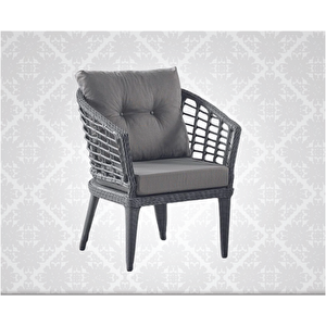 Bn Garden Rattan Albatros  Bahçe Mobilyası 3+1+1+ 2PUF+camlı masa