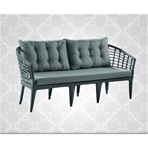 Bn Garden Rattan Albatros  Bahçe Mobilyası 3+1+1+ 2PUF+camlı masa