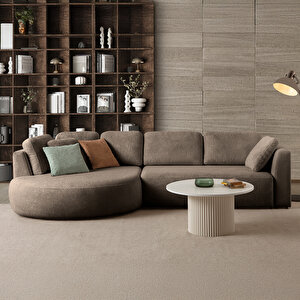 Venezia Köşe Koltuk Kahverengi Sol Köşe Kahverengi