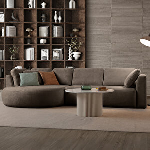 Venezia Köşe Koltuk Kahverengi Sol Köşe Kahverengi