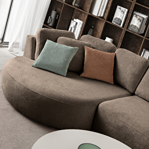 Eymense Venezia Köşe Koltuk Kahverengi Sol Köşe