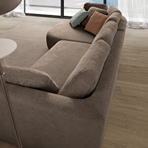 Eymense Venezia Köşe Koltuk Kahverengi Sol Köşe