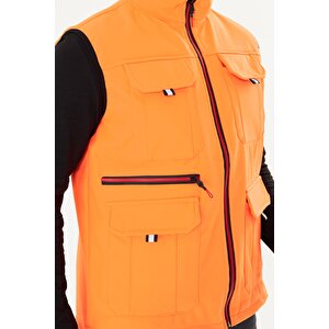 Orange Safety Softshell Turuncu Yelek