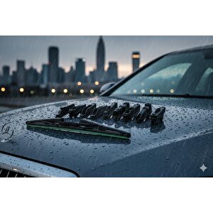 Premium 9 Aparatlı Hibrit Arka Silecek Kilitli Model 33 Cm Uyumlu