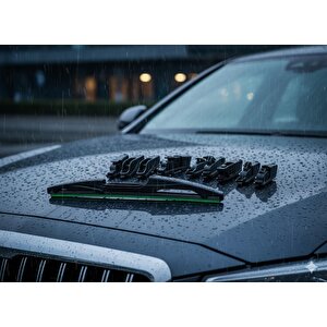 Premium 9 Aparatlı Hibrit Arka Silecek Kilitli Model 25 Cm Uyumlu