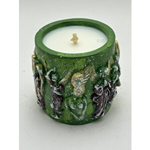 Melek Yılbaşı Mumluk Vanilya Kokulu Soya Mumu