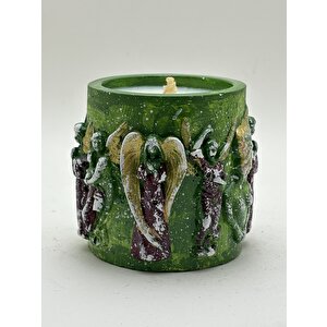 Melek Yılbaşı Mumluk Vanilya Kokulu Soya Mumu