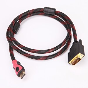 4600 Hdmi To Dvi 24+1 Çevirici Dönüştürücü Monitör Kablosu 1.5 Metre