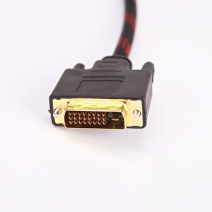 4600 Hdmi To Dvi 24+1 Çevirici Dönüştürücü Monitör Kablosu 1.5 Metre