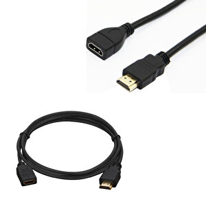 Erkek Di̇şi̇ Gold Uçlu 50 Cm Uzatma Hdmi Kablo (mi̇ni̇ Hd Rec. İçi̇n)