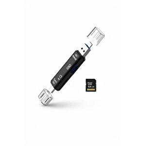 Micro Usb -type C - Usb Telefon Adaptörü Micro Sd/usb Okuyucu Dönüştürücü