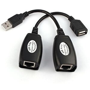 5058 Rj45 Usb Ek Uzatıcı Cat5e 6 Kablosu Ekleme Extender