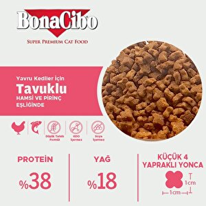 Bonacibo Kitten Tavuklu (hamsi Ve Pirinç Eşliğinde) Yavru Kedi Maması