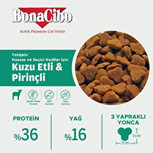 Bonacibo Adult Cat Lamb & Rice Kuzu Etli Ve Pirinçli Yetişkin Kedi Maması