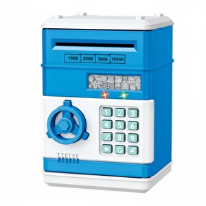 Elektronik Şifreli Kasa Otomatik Kağıt Para Alan Atm Kumbara Pembe