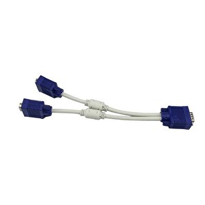 Vga Y Kablo Çoklayıcı Switch Kablosu + Vga Kablo 1.5 Metre