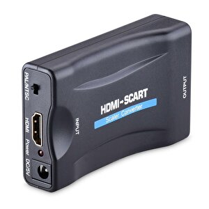 4363 Hdmi To Scart Av Video Tv Çevirici Dönüştürücü Adaptör