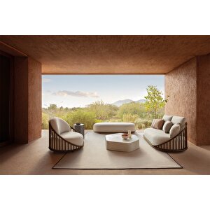 Scpf-126 Korven Modern Puf Bench Uyumlu Konforlu Oturma Bankı Rahat Koltuk Lobi Koltuğu