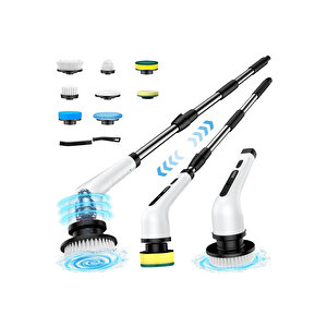 8 Başlıklı Şarjlı Dijital Temizlik Fırçası