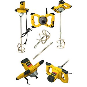 3000 W 6 Kademe Devir Ayarlı Elektirikli Alçı Boya Ve Harç Karıştırıcı Mikser