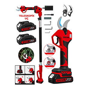 52-k Brushless Motor Teleskop Akülü Bağ Dal Ağaç Kesme Biçme Budama Şarjlı Makası Makas