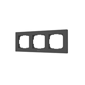 Anahtar Çerçevesi 3'lü Gri Fe-x02d-g