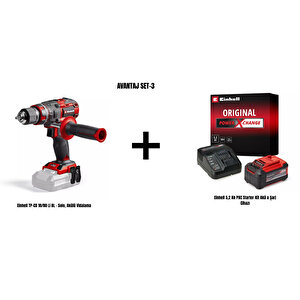Avantaj Set-3 (einhell Tp-cd 18/80 Li Bl Akülü Vidalama+einhell 5,2 Ah Pxc Starter-kit Akü & Şarj Cihazı)