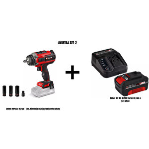 Avantaj Set-2 (impaxxo 18/450 Kömürsüz Akülü Darbeli Somun Sıkma Ve 18v 4,0 Ah Pxc Starter Kit, Akü & Şarj Cihazı)