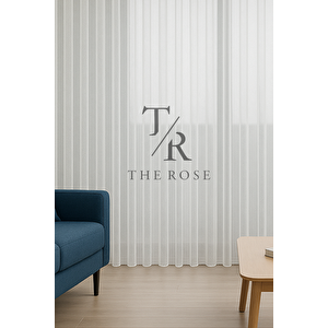 Düz Tül Perde, Sık Pile, Düz, Sade, Tül Perde, Kornişli, Modern, Kırışmaz, Ütü İstemez 320x230 cm