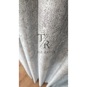 Lyra Fon Perde Gri, Tek Kanat, Pileli, Yeni Sezon, Kırışmaz, Kuşak Hediyeli