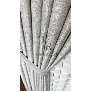 Lyra Fon Perde Gri, Tek Kanat, Pileli, Yeni Sezon, Kırışmaz, Kuşak Hediyeli 70x280 cm