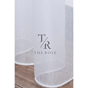 Bambu Tül Perde 1/3 Sık Pileli Tül Perde Ağır Gramajlı Ütü Istemeyen 350x230 cm