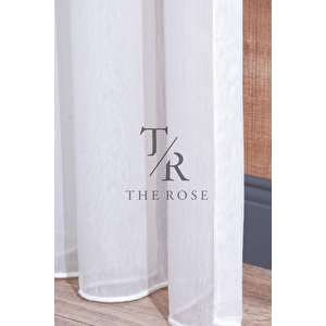 Bambu Tül Perde 1/3 Sık Pileli Tül Perde Ağır Gramajlı Ütü Istemeyen 250x220 cm