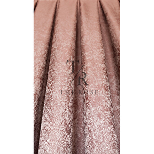 Lyra Fon Perde Pudra, Tek Kanat, Pileli, Yeni Sezon, Kırışmaz, Kuşak Hediyeli