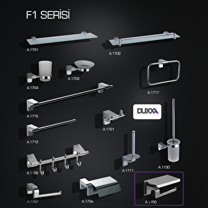 F1 Etajerli Kağıtlık Krom A.1750