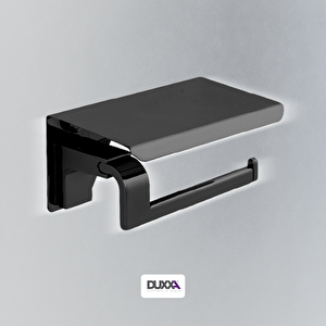 F1 Etajerli Kağıtlık Mat Siyah A.1750.ms