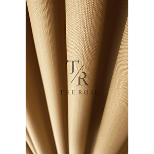 Keten Fon Perde, Deve Tüyü, Pano Fon, Sık Pile, Kuşaklı, Düz Renk, Tek Kanat 70x230 cm