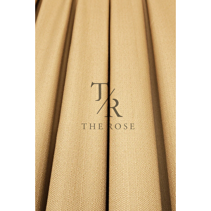 Keten Fon Perde, Deve Tüyü, Pano Fon, Sık Pile, Kuşaklı, Düz Renk, Tek Kanat