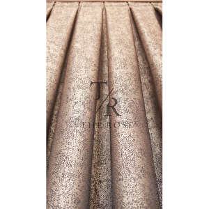 Lyra Fon Perde Kahve, Tek Kanat, Pileli, Yeni Sezon, Kırışmaz, Kuşak Hediyeli