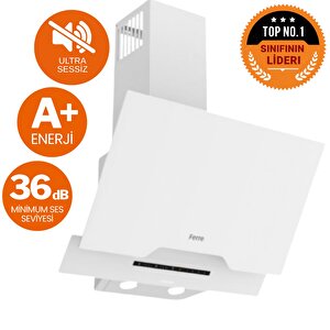 Fryart& Buharlı Lucido Sessiz Davlumbaz Elektrikli Beyaz Ank. Set (d064-sa + Ms261 + Qep64cb)