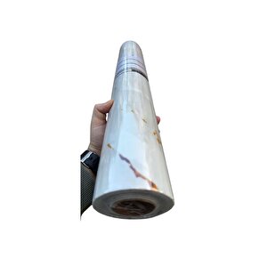 60cmx300cm Tek Parça Yapışkanlı Rulo Mermer Desenli Duvar Paneli Kağıdı Silinebilir Tx-031-arda