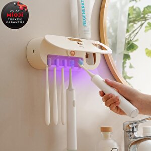 Mio Uv5f 1200mah Şarj Edilebilir Uv Sterilizatörü Otomatik Diş Fırçası Tutucusu