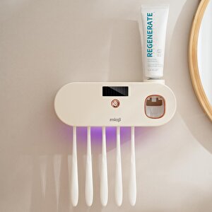 Mioji Mio Uv5f 1200mah Şarj Edilebilir Uv Sterilizatörü Otomatik Diş Fırçası Tutucusu