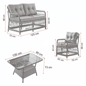 Bngarden Berli̇n 2+1+1+1 Camli Masa