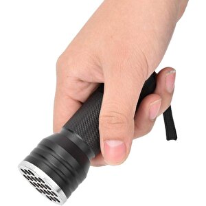 Valkyrie 21 Led 395nm Güneş Işığı Eltraviyole Uv El Feneri - Siyah Fener - Evcil Hayvan Otel Ev Temizlik Para Taş Mücevherat