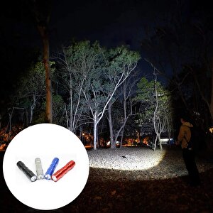 Valkyrie 4 Adet Fener Seti - Alüminyum Kasa - 4 Farklı Renk - Cep Feneri - Tutma İpli