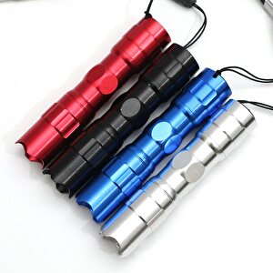 Valkyrie 4 Adet Fener Seti - Alüminyum Kasa - 4 Farklı Renk - Cep Feneri - Tutma İpli