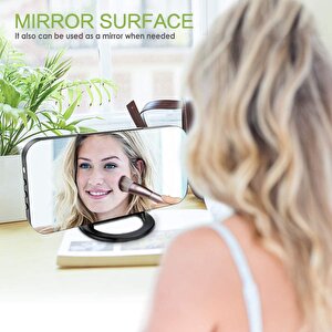 Aynalı Led Dijital Saat 2 Usb Hızlı Şarj Alarmlı Masa Saati